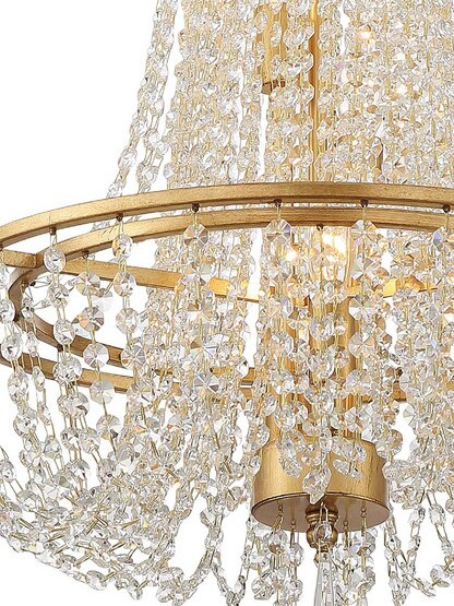 Alternate View 2 of Arcadia 4 Light Chandelier.