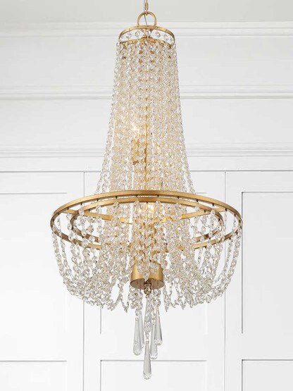 Alternate View 3 of Arcadia 4 Light Chandelier.