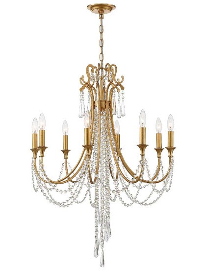 Alternate View of Arcadia 8 Light Chandelier.
