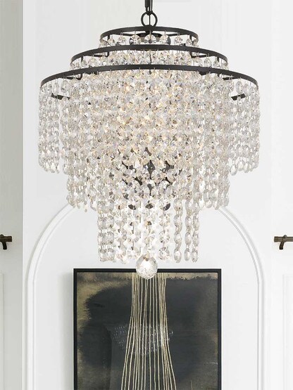 Alternate View 4 of Arielle 4 Light Chandelier.