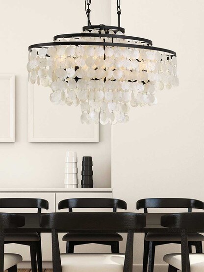 Alternate View 2 of Brielle 6 Light Island Chandelier.