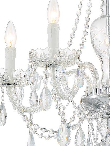 Alternate View 2 of Candace 5 Light Chandelier.