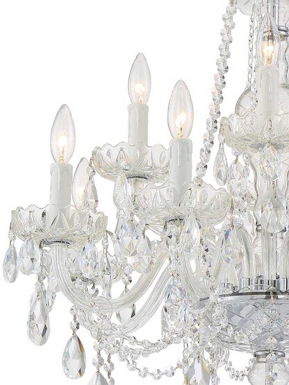 Alternate View 2 of Candace 12 Light Chandelier.