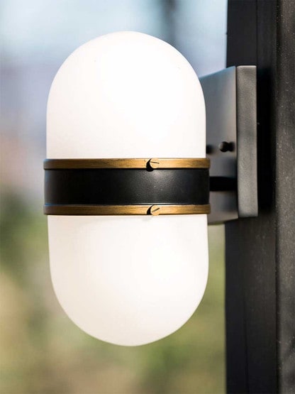 Alternate View of Capsule 1 Light Outdoor Wall Mount.