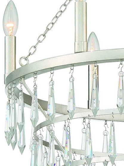 Alternate View 2 of Lucille 6 Light Chandelier.