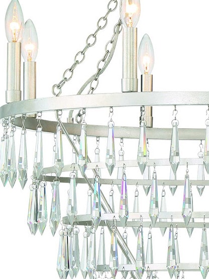 Alternate View 2 of Lucille 8 Light Chandelier.