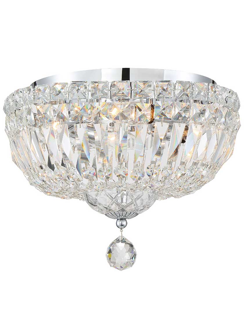 Alternate View of Rosyln 3 Light Ceiling Mount.