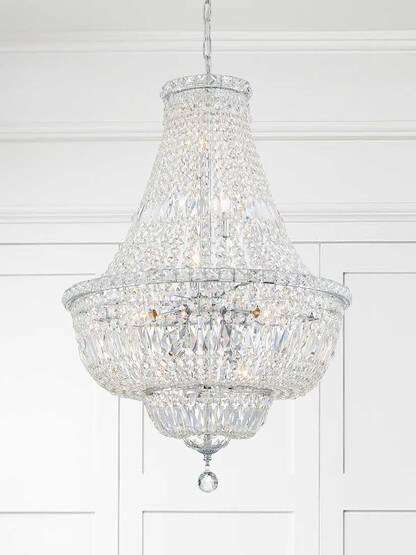Alternate View 4 of Rosyln 9 Light Chandelier.