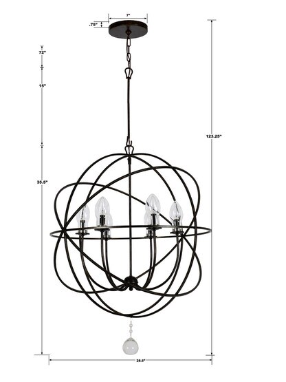 Solaris 28 1/2" Exterior Chandelier