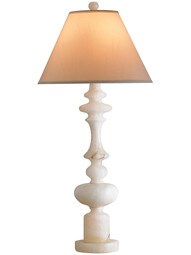Farrington Table Lamp With Cream Silk Shade