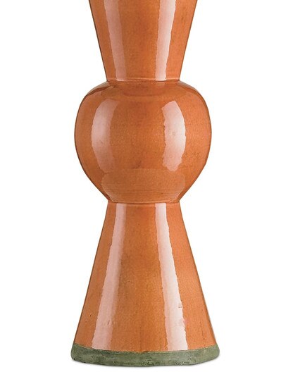 Upbeat Table Lamp With Off White Linen Shade