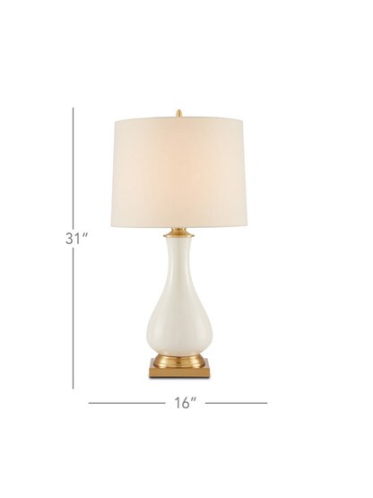 Lynton Table Lamp With Off White Linen Shade