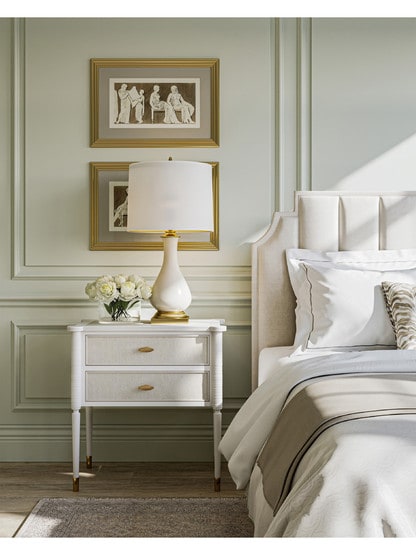 Lynton Table Lamp With Off White Linen Shade