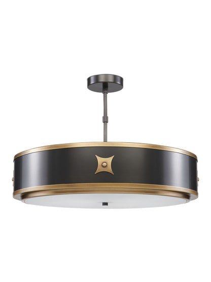 Huntsman 3-Light Semi-Flush Mount