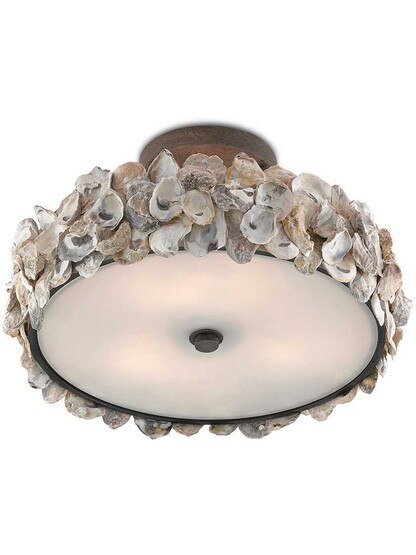 Alternate View of Oyster 3-Light Semi-Flush.