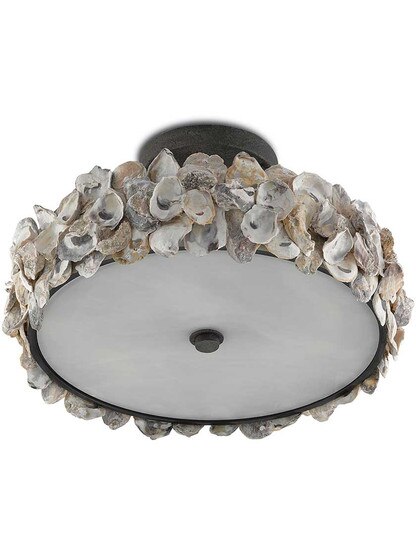 Alternate View 2 of Oyster 3-Light Semi-Flush.