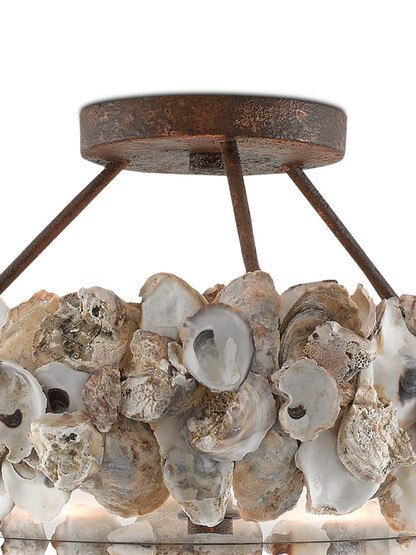 Oyster 3-Light Semi-Flush