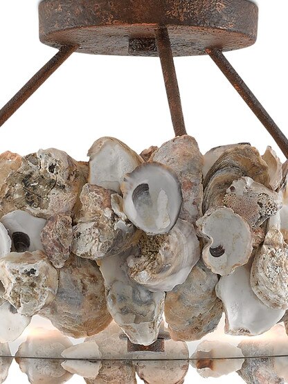 Oyster 3-Light Semi-Flush