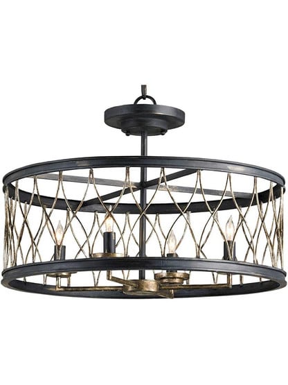 Crisscross Pendant / Flush Mount Ceiling Light.