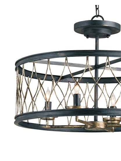 Crisscross Pendant / Flush Mount Ceiling Light