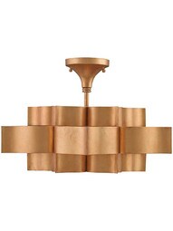 Grand Lotus 1-Light Pendant/Semi-Flush Mount Ceiling Light.