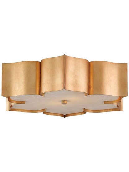 Grand Lotus 2-Light Flush Mount Ceiling Light.