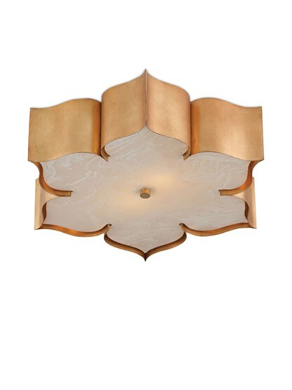 Grand Lotus 2-Light Flush Mount Ceiling Light