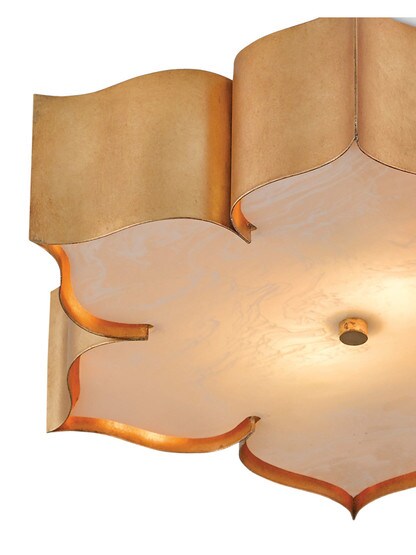 Grand Lotus 2-Light Flush Mount Ceiling Light