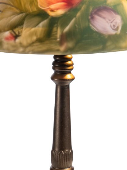 Rose Dome Hand Painted Table Lamp