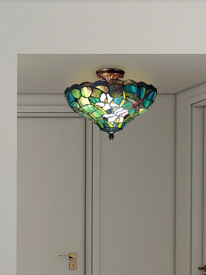 Savannah Tiffany Flush Mount