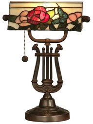 Broadview Bank Tiffany Accent Table Lamp