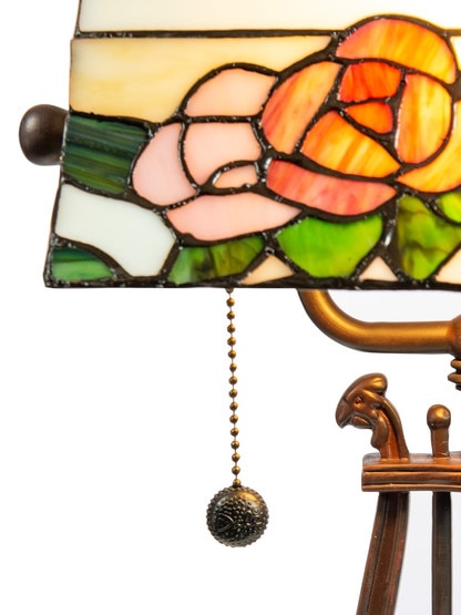 Broadview Bank Tiffany Accent Table Lamp