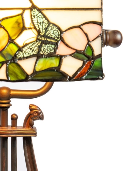 Broadview Bank Tiffany Accent Table Lamp