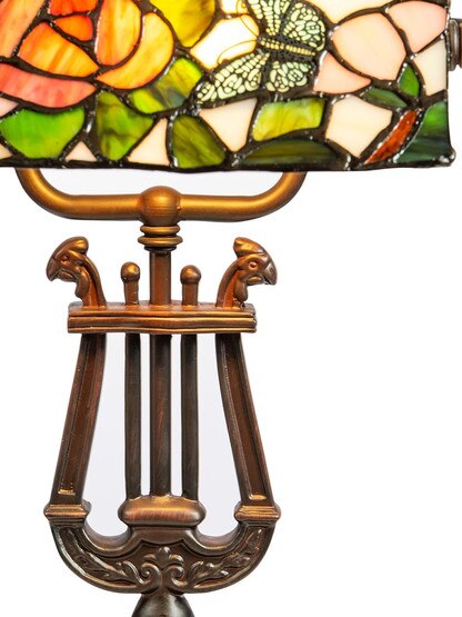 Broadview Bank Tiffany Accent Table Lamp