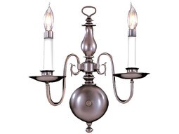 Jamestown 2 Light Wall Sconce In Mahogany Bronze Finish