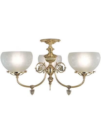 Chancery 3 Light Semi Flush Mount.