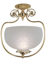 Chancery 1 Light Semi Flush Mount.