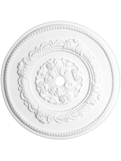 Belle Meade 12 1/4 inch Ceiling Medallion With 1 inch Center Hole.