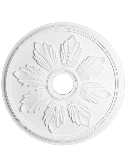Lady Sarah 18 inch Ceiling Medallion With 4 inch Center Hole.