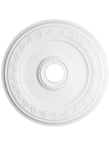 Egg and Dart 18 1/2 inch Ceiling Medallion With 4 inch Center Hole.