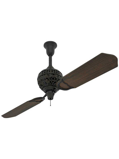 Hunter 1886 Limited Edition 60 inch Ceiling Fan In Midas Black With 2 Blades.