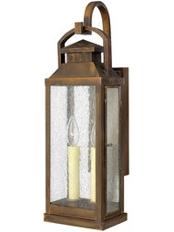 Revere 2 Light Entry Lantern in Sienna Finish