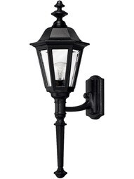 Manor House Large Lantern In Satin Black