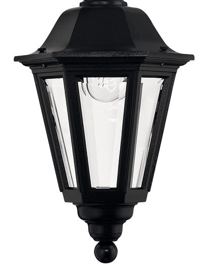 Manor House Hanging Porch Lantern in Satin Black