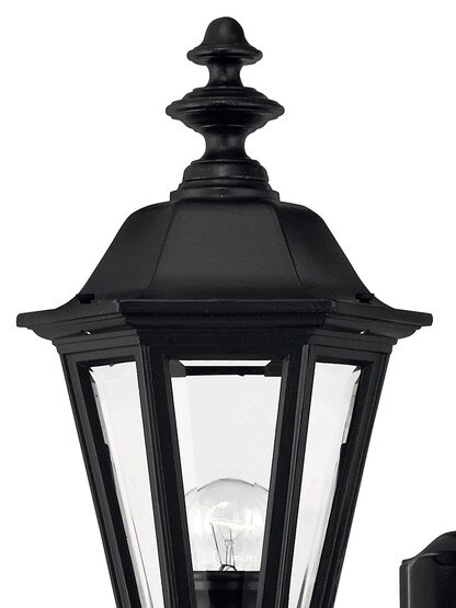 Manor House Small Lantern In Satin Black