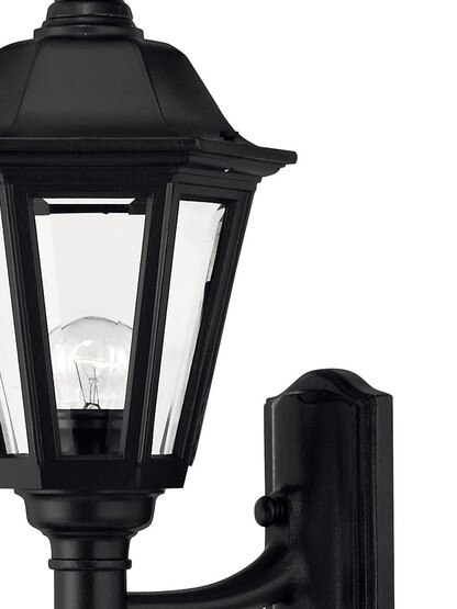 Manor House Small Lantern In Satin Black