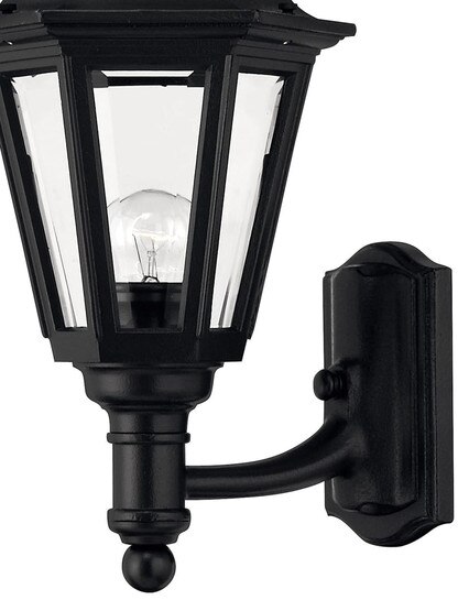 Manor House Small Lantern In Satin Black