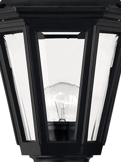 Manor House Small Lantern In Satin Black