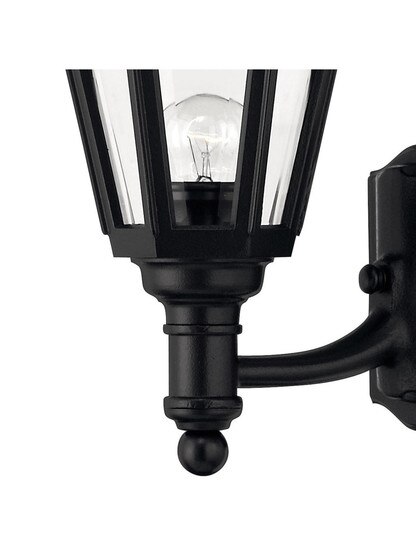 Manor House Small Lantern In Satin Black