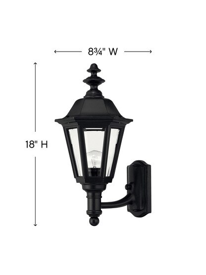 Manor House Small Lantern In Satin Black